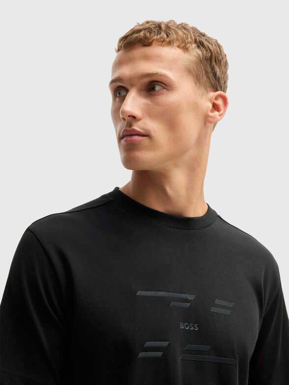 Cotton T-shirt with logo print - 4