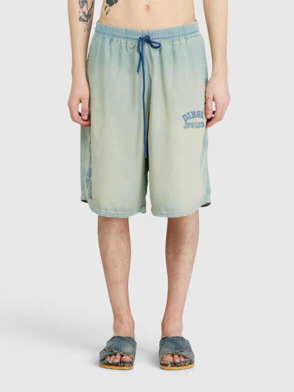 D-ENIMOS unisex short denim shorts - 1