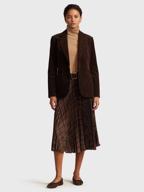 Midi pleated skirt - 4