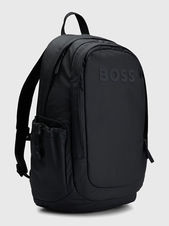 Logo-accent backpack in black - 5