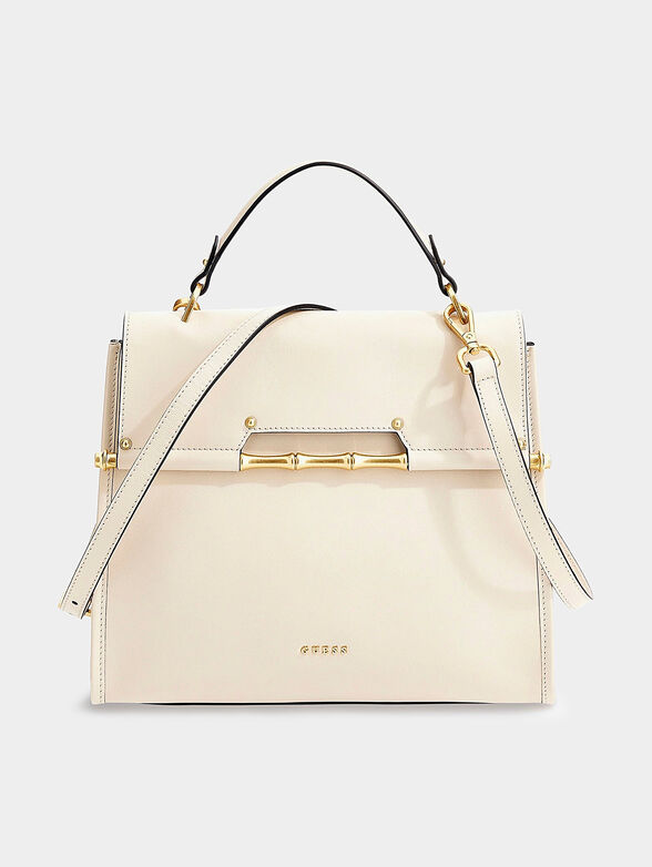 ALIA black leather bag with accent - 1