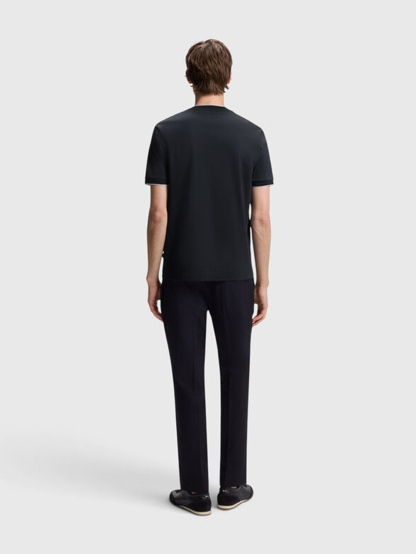 Dark blue cotton T-shirt - 3