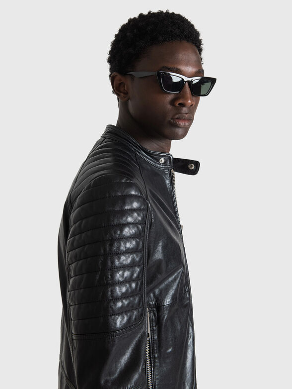 Black leather jacket  - 2