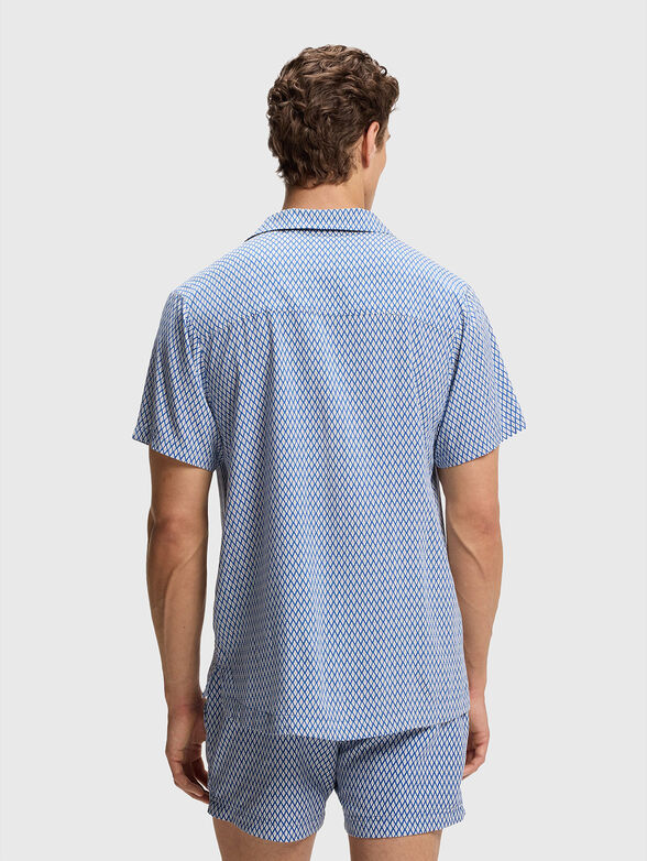 Viscose shirt with accent print - 2