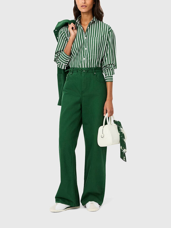 Striped long sleeved cotton shirt - 2