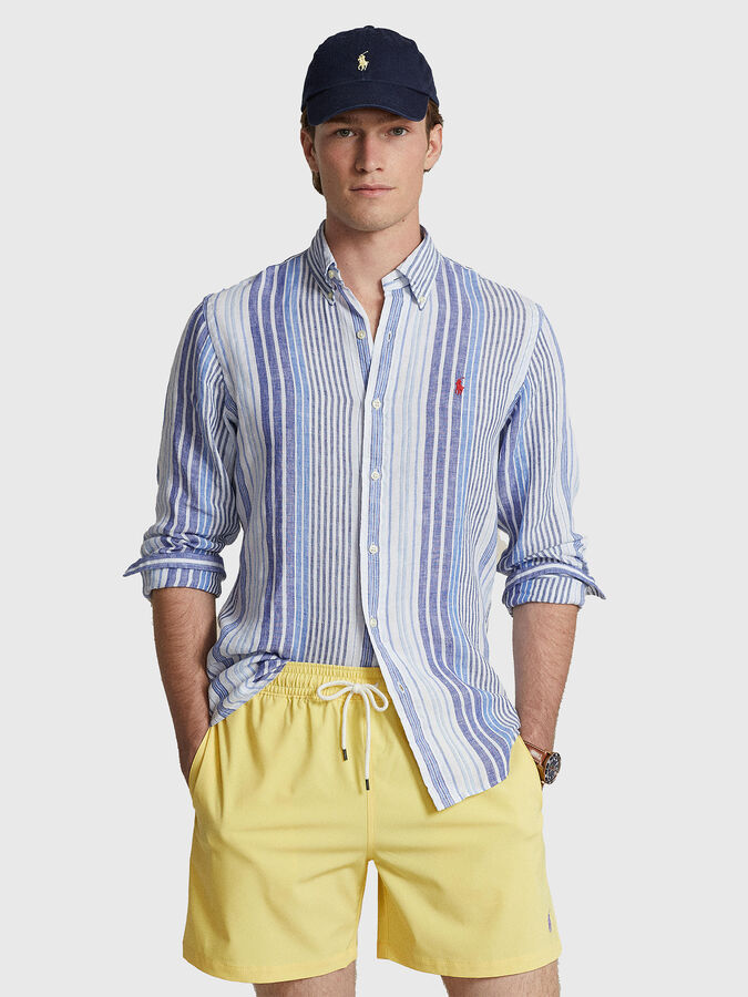 Linen shirt with striped pattern brand POLO RALPH LAUREN 