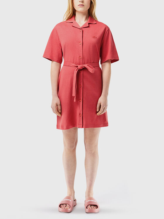 Mini dress with belt - 1