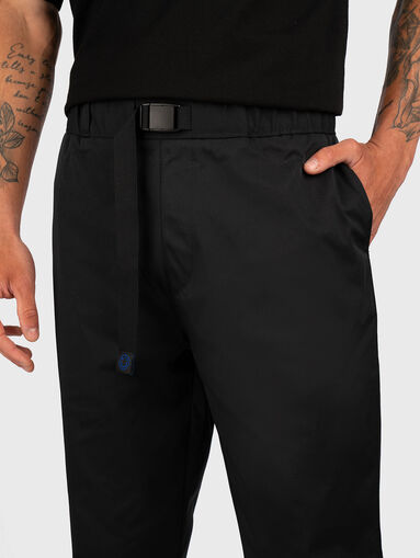 GEIKO straight trousers with waist belt - 4