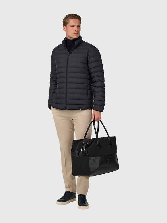 Black holdall with logo detail - 2