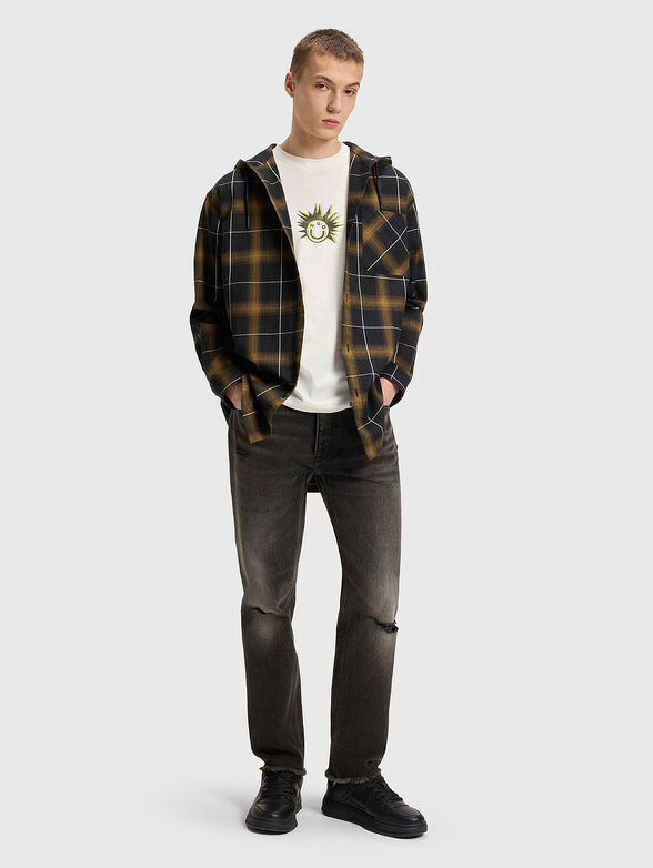 Printed T-shirt with oval neckline - 3