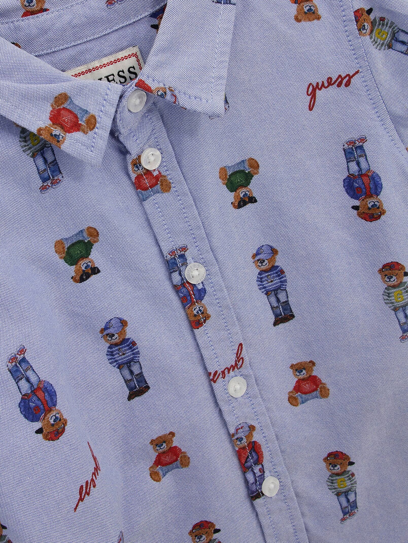 Blue shirt with print - 3