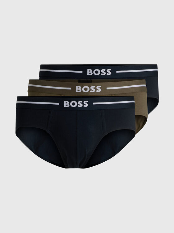 Set of three briefs with logo - 1