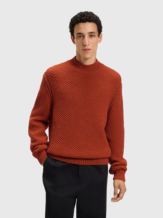 Knitted wool sweater - 1