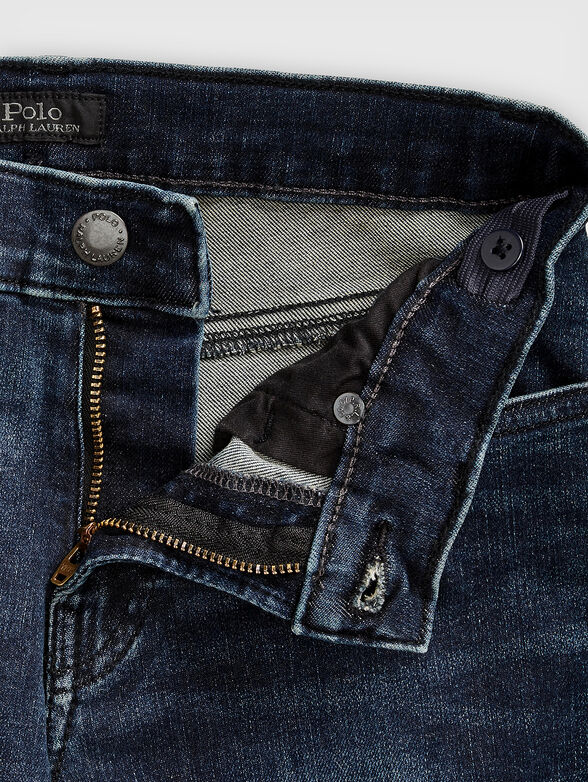 Dark blue skinny jeans - 4