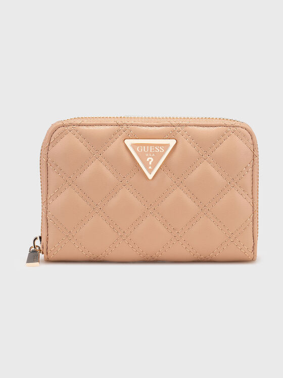 Портмоне GIULLY с капитониран ефект в бежов цвят - 1