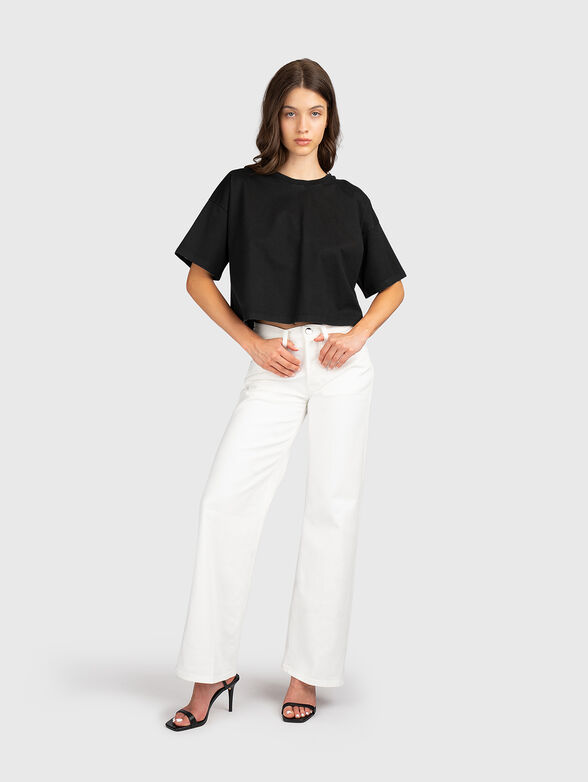 Cropped cotton T-shirt - 2