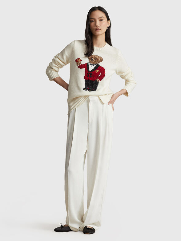Wool sweater with Polo Bear motif - 2