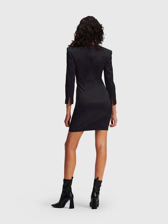 Black dress with accent bows - 2