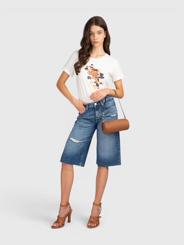 Cotton-blend T-shirt  - 2
