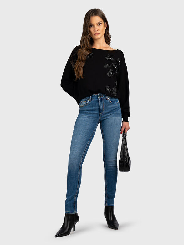 Skinny jeans with washed effect  - 4