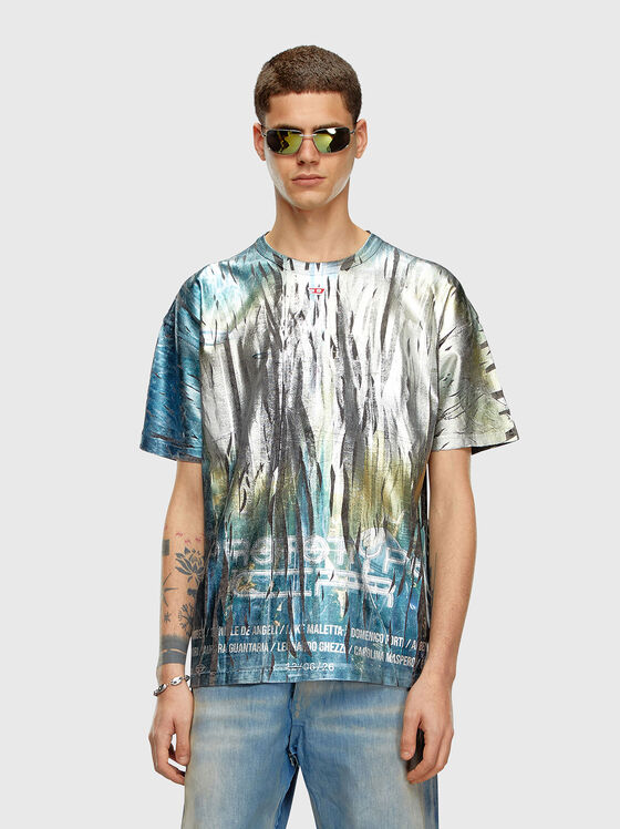 T-BORD-Q1 T-shirt with multicolour print - 1