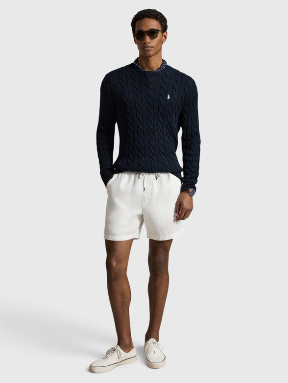Crew neck cotton sweater - 2