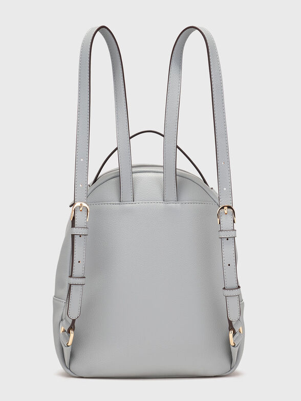 Eco leather backpack with front pocket - 2