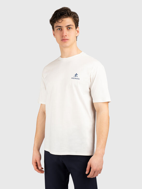 White cotton T-shirt - 1