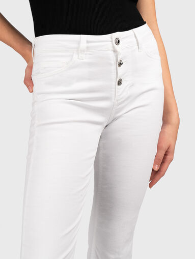 White cropped jeans - 4