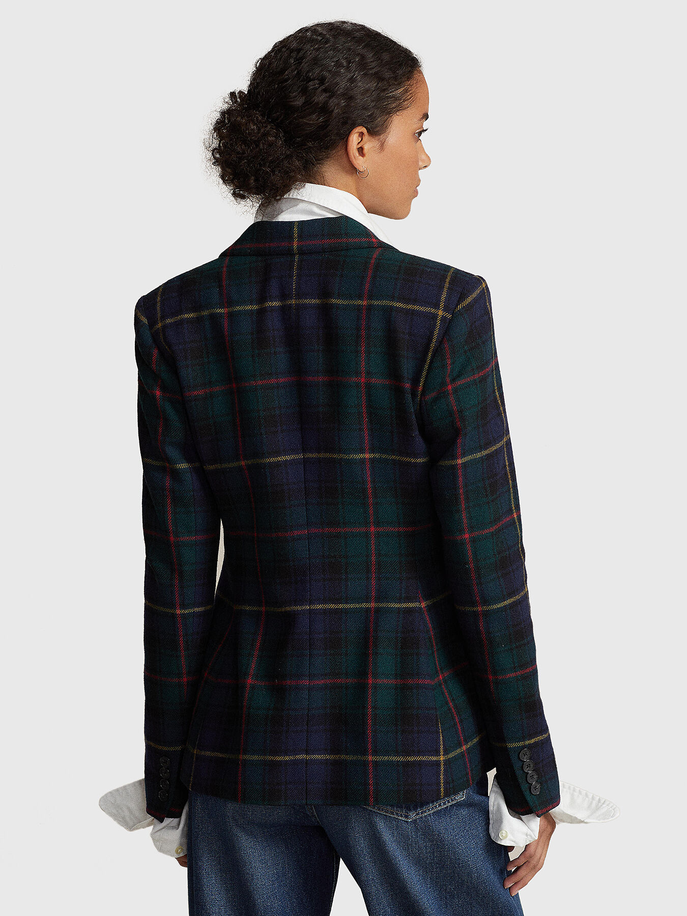 Ralph lauren check blazer hotsell