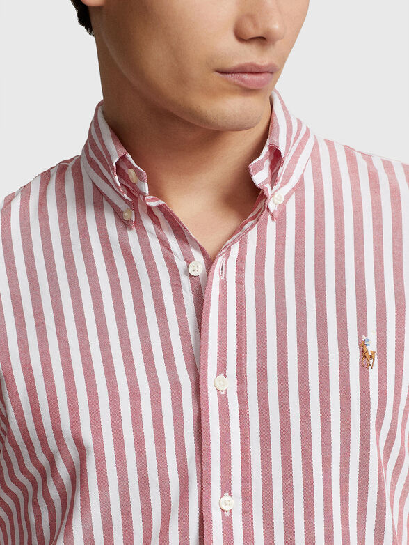 Striped cotton shirt  - 4