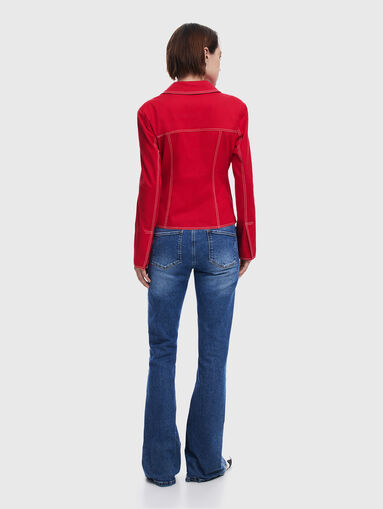 Transition jacket with accent stitching - 3