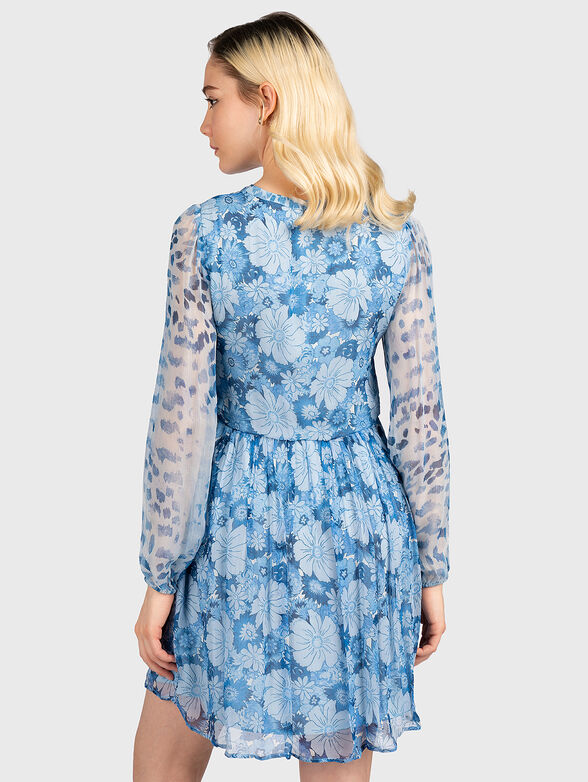 Dress with blue floral print - 2