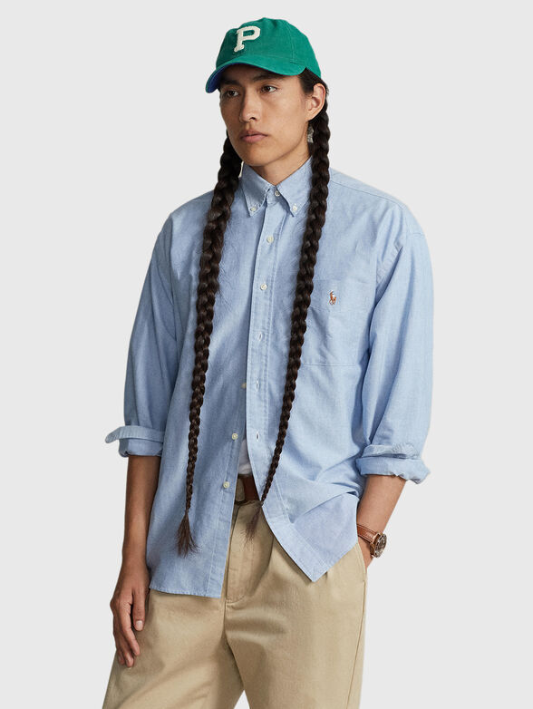 Light blue cotton shirt  - 1