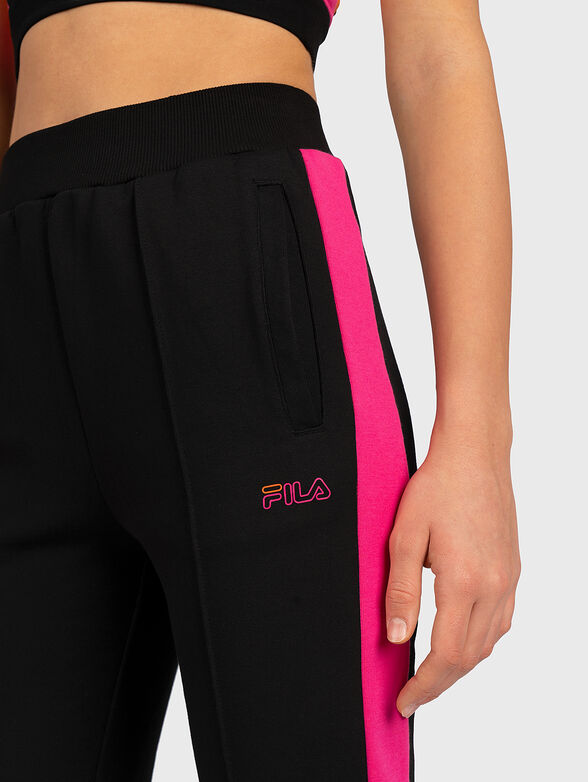 PANJU sports pants with accent inserts - 3