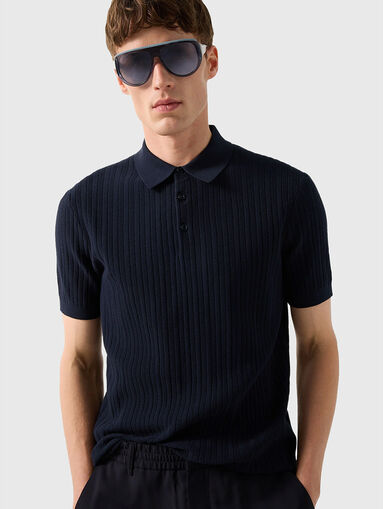 TOBIAS knitted polo shirt with short sleeves - 4