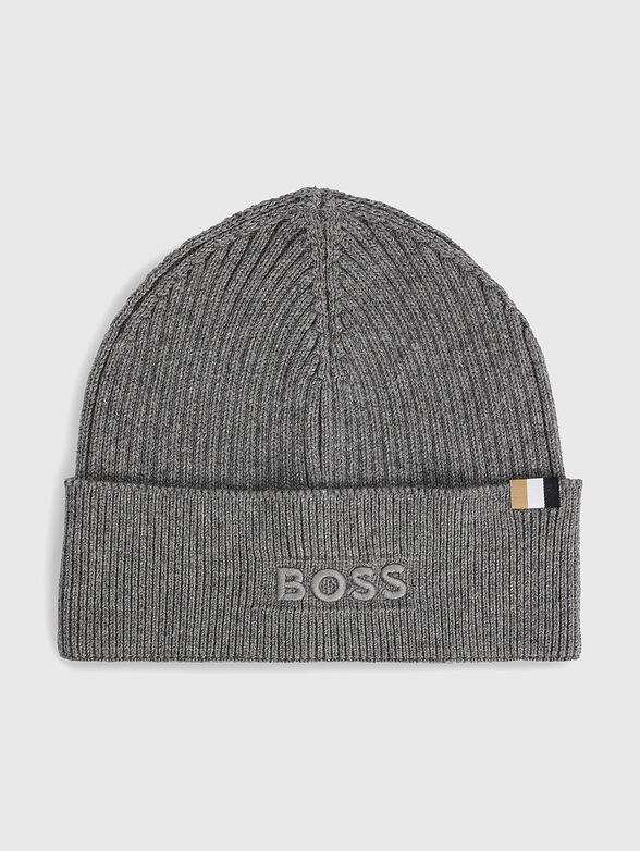 Knitted black hat  - 1