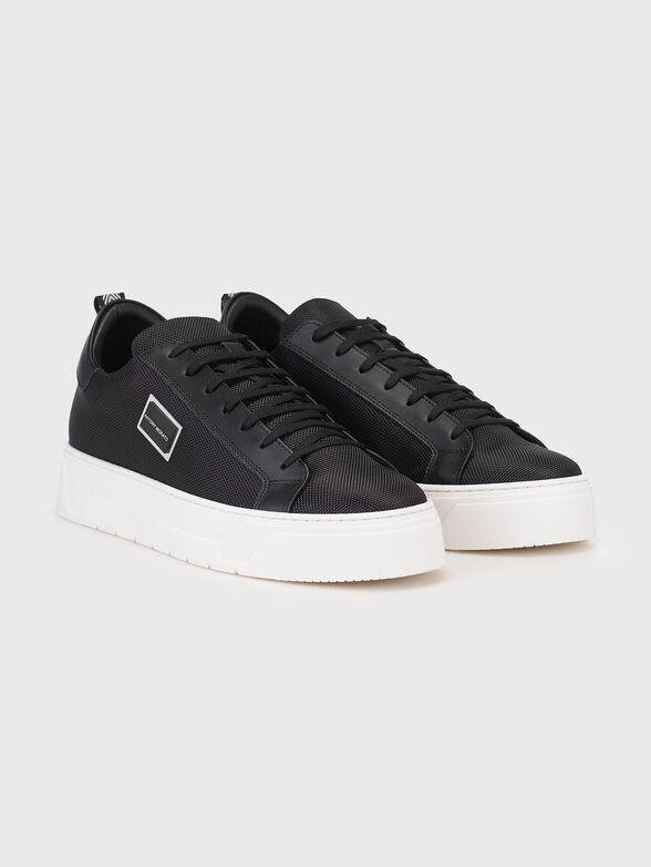 Black sneakers with logo detail - 2