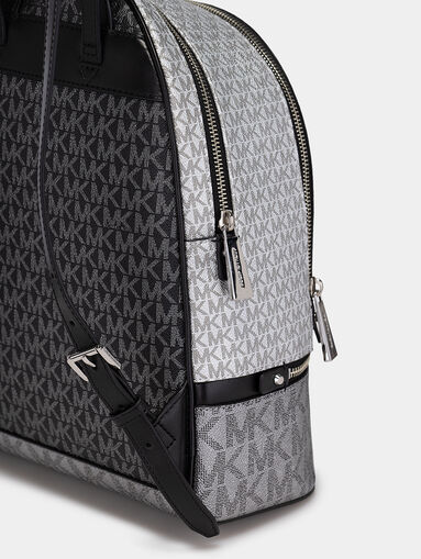 RHEA backpack with monogram logo print  - 4
