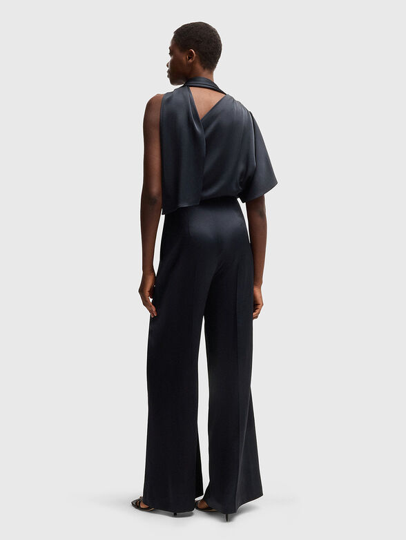 One shoulder jumpsuit with wide legs - 2