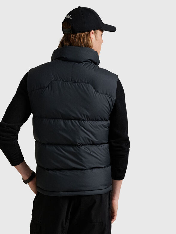 Quilted vest with contrasting logo  - 3