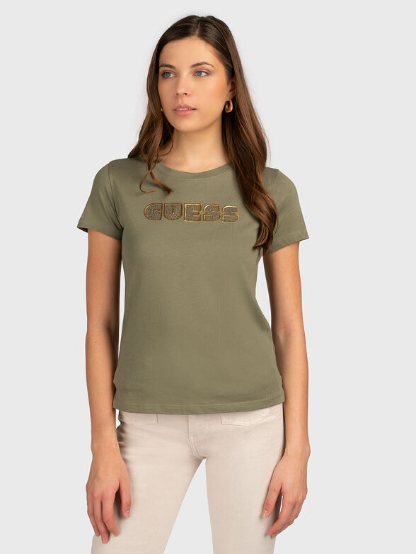 Cotton T-shirt with logo  - 1