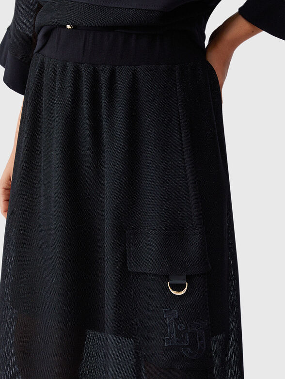 Midi mesh skirt - 3