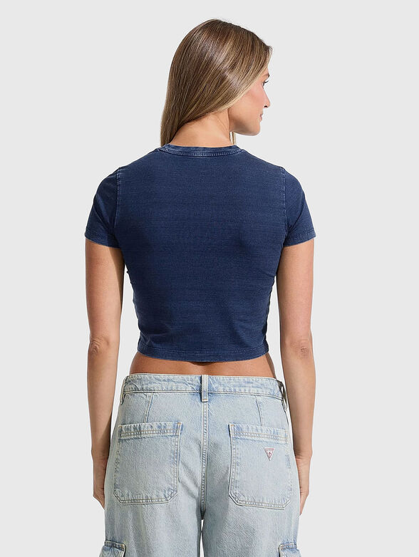 Short slim cotton T-shirt - 3