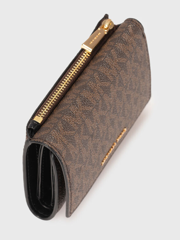 Wallet with monogram logo print - 4
