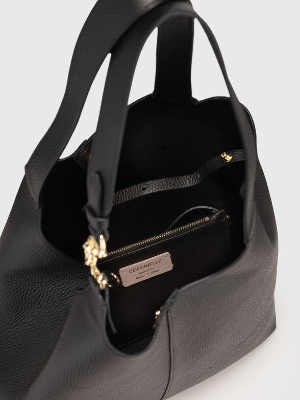 Large leather bag with tote bag - 6