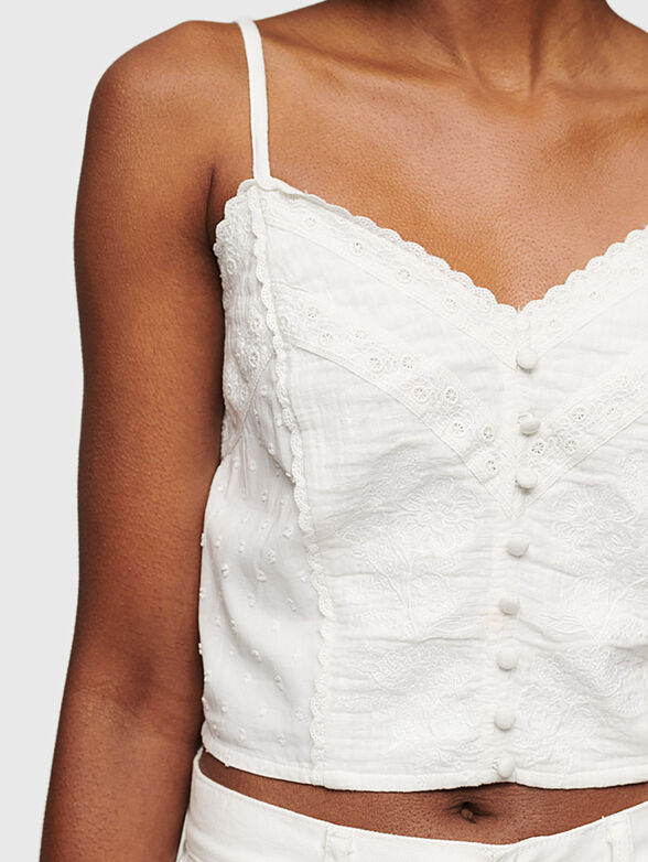 VINTAGE top with embroidery - 4