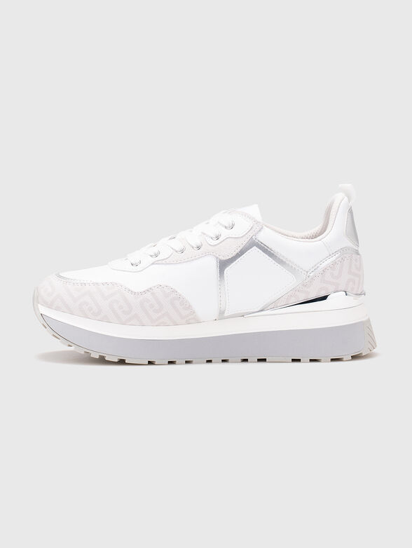 Platform sneakers with monogram logo - 4