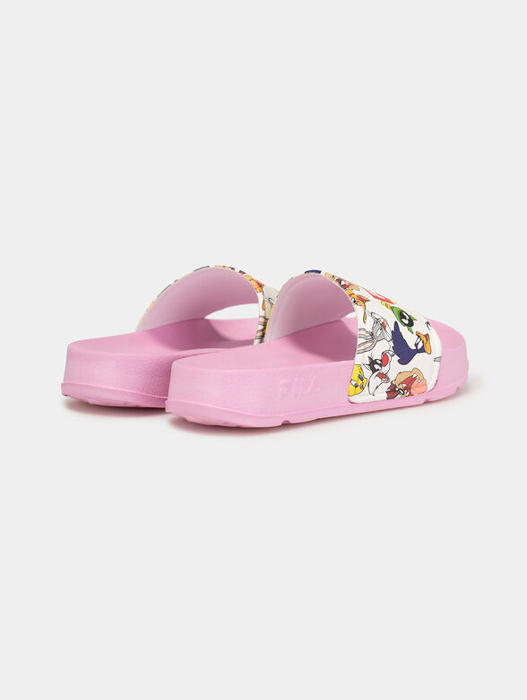 Beach shoes with Warner Bros print in navy blue - 3