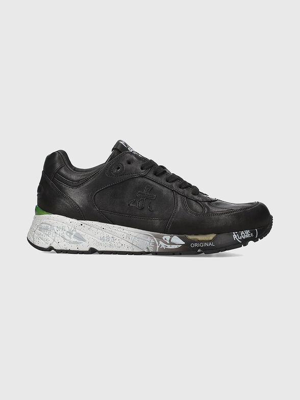 MASE  leather sports shoes with logo - 1